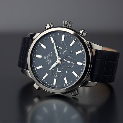 Product Photography Example: A high-end watch displayed on a sleek surface with professional lighting